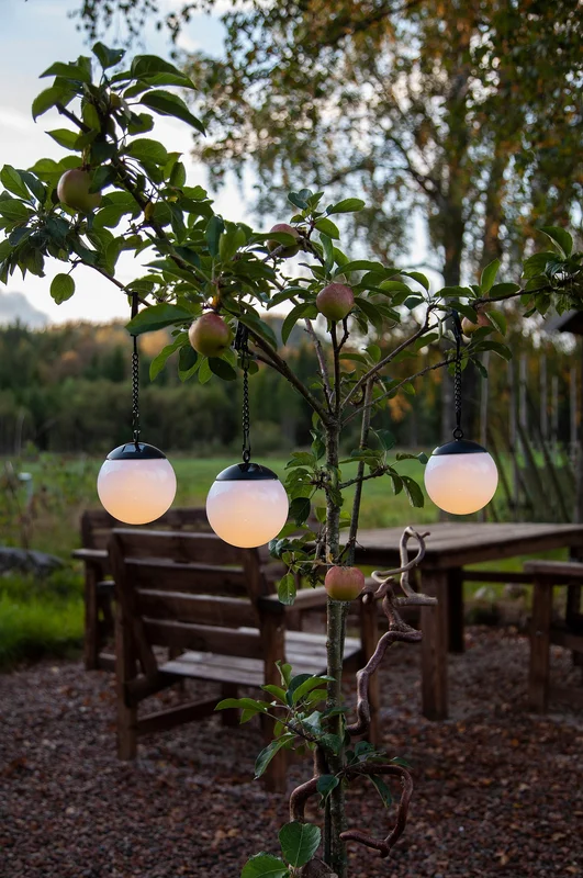 GLOBUS decoratie op zonnecellen 3-pack Wit - Koop Buitenverlichting bij Jotex