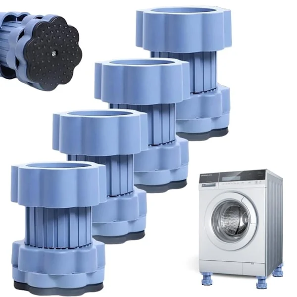 4-pack vibrationsdämpare för tvättmaskiner - antivibrationsplattor, stötdämpare för tvättmaskiner, maskiner och kylskåp