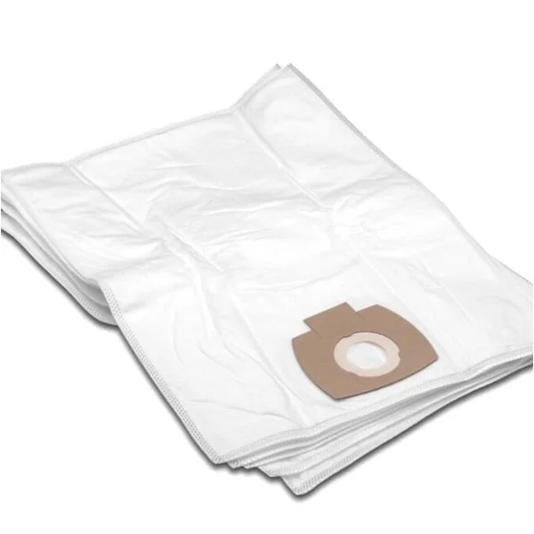 5x bags compatible with Makita 446L, VC2010L, VC2021L, VC2511, VC2512L, VC3011L vacuum cleaner - non-woven microfibre, white