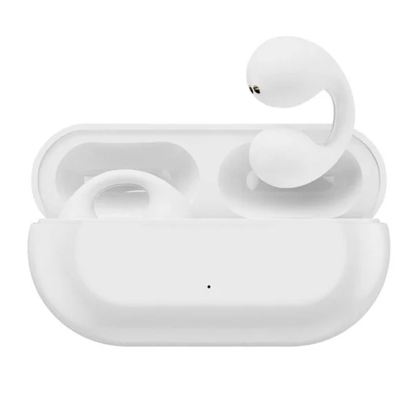 Clip On TWS Hörlurar Bluetooth 5.3 Träningshörlurar Vit