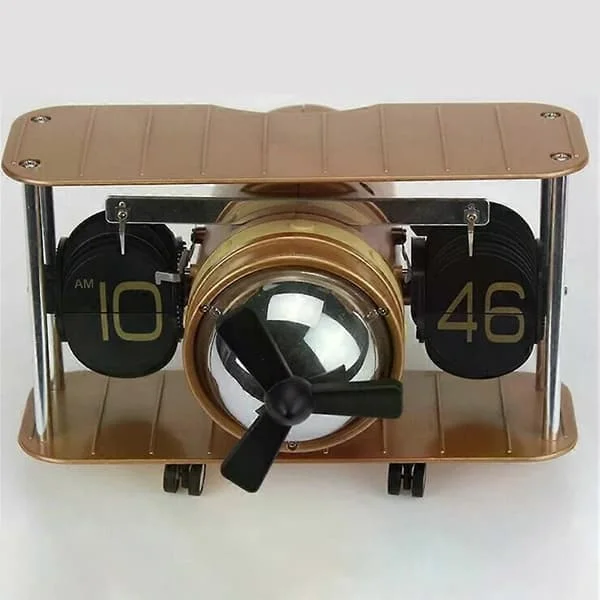 Skärmtidsklocka Ornament Automatisk Flipklocka Kreativ Design Modedekoration Automatisk Klocka Flip Heminredningshantverk
