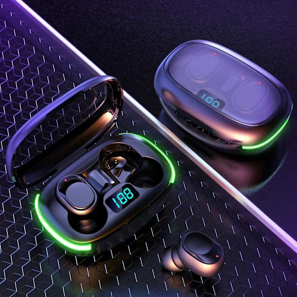 Nye Y70 Earphone Bluetooth 5.1 Trådløse Hovedtelefoner Hifi Stereo Sport Vandtætte Earbuds Headset Høreapparat Med Mikrofon Håndfri