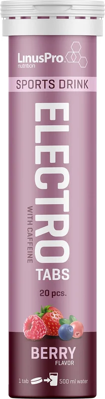 LinusPro Nutrition Elektrolyt Tabs Berry 12 stk, Sport & Velvære, Protein & Energi, Elektrolytter