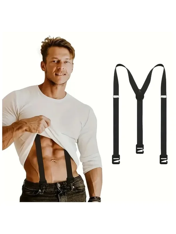 AliExpress - 2,5 cm Breite Herren Hosenträger Neue Kreative 3 Haken Hosenträger Mann Hosen Casual Herren Hosen Hosenträger Mode Verstellbare Klammer