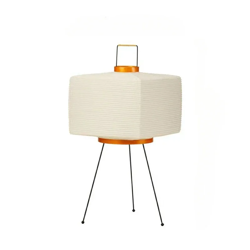 AliExpress - Design japonais Akari Noguchi Yong lampe de Table imprimé lampe en papier de riz chambre décoration de bureau lampe de Table carrée
