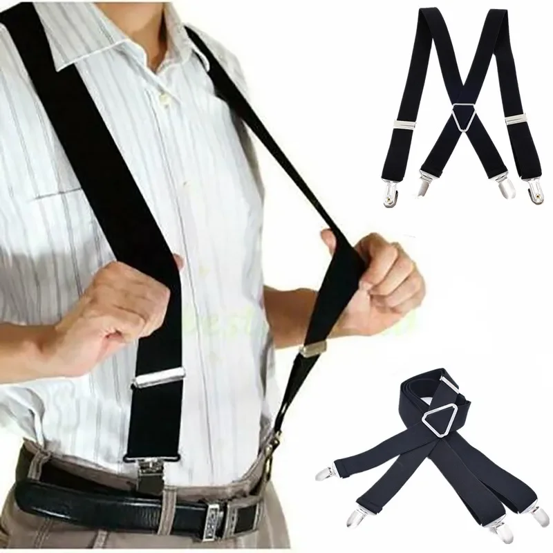 AliExpress - 4 Clips 2,5 cm breit Männer Hosenträger Frauen elastische verstellbare Erwachsene Hosenträger Hosenträger Kinder Kinder Jungen Mädchen 
