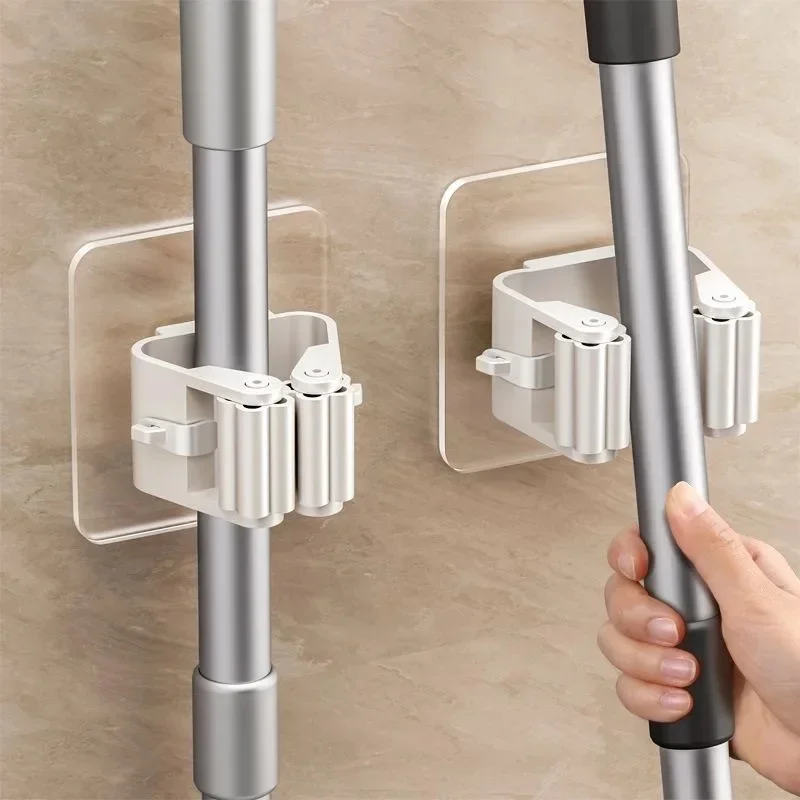AliExpress - Mehrzweck haken selbst klebende Wandbehang Mop Rack Besen Kleiderbügel Haken Küche Bad Organisation Home Organizer Zubehör