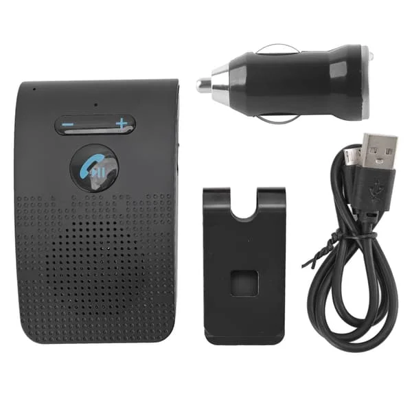 Bil Bluetooth Högtalartelefon Trådlös Solskydd Mottagaradapter Handsfree MP3-högtalare med Bakre Klämma