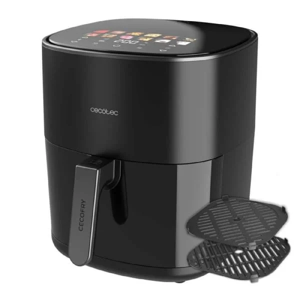 Cecotec Air Fryer Cecofry&Grill Duoheat 6500. Luftfritös utan olja 6,5L, Grill, Plancha, Dubbel värmeelement, 2200W