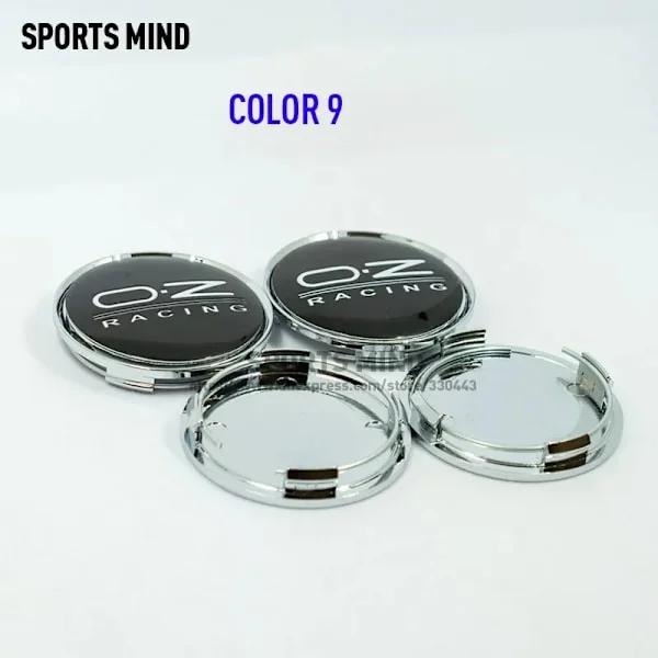 4 ST/parti 14 FARGER 63MM OZ Racing Bil Hjulnavkapsler Bil Emblem Merke Logo Hjulnavkapsel etikett bil styling tilbehør