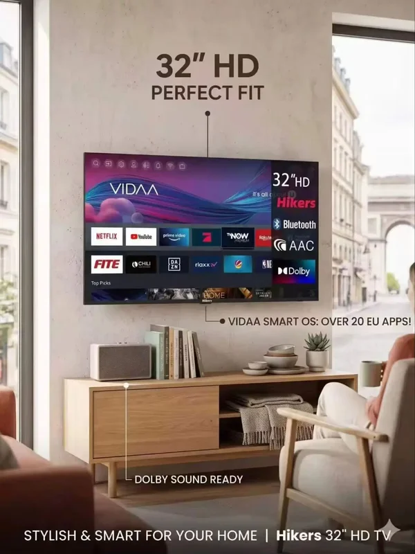AliExpress - Hikers 32fz-B 32 inch Smart TV TV-resolutie Smart HD * 768 ondersteuning Android geluidskwaliteit Dolby Atmos-zwart