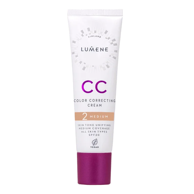Lumene CC Color Correcting Cream SPF 20 Foundation Dam Beige 30ML