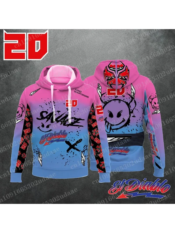 AliExpress - Sweat à capuche zippé pour homme, sweat-shirt tendance pour femme, veste de sport d'automne pour enfant, Fabio Quartararo 20 Driver 