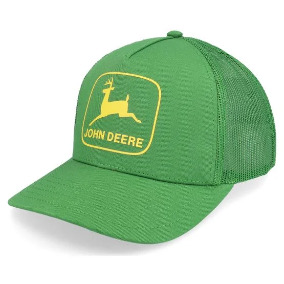 John Deere - Grønn trucker Caps - Cotton Twill Cap Green Trucker @ Hatstore