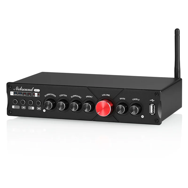 AliExpress - Nobsound M5.1 Digitaler Bluetooth-Empfänger 5.1-Kanal-Koaxial-/Optisch-Heimkino-Leistungsverstärker U-Disk-Subwoofer-Verstärker