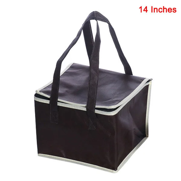 Pizza Bag Isolert Matoppbevaring Takeaway Fresh-Keeping Aluminiumfolie Isolasjon Bag Coff Coff