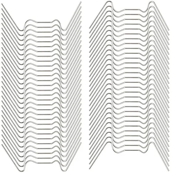 50+50 Rustfri Stål Drivhus Glas Klammer (Wire & Z Overlaps Klammer) Kompatible med Drivhus Glas[JUN]