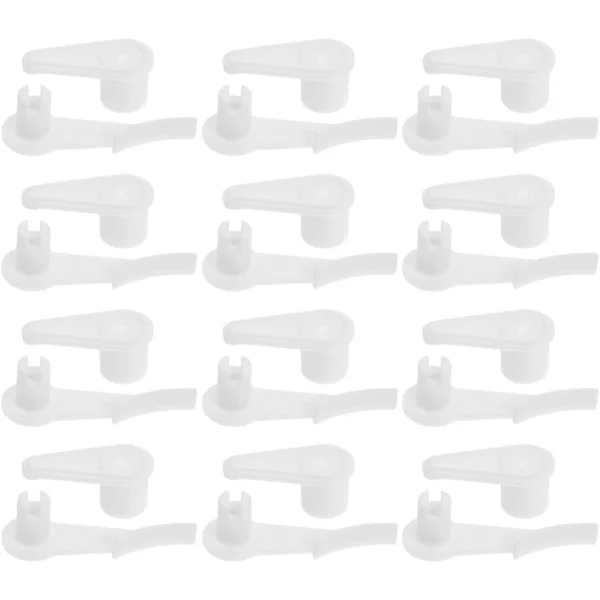 Monteringsclips til indbygningsspot 20 stk. plastlampeclips 10 mm hvid loftslampe tilbehør badeværelse og gang -