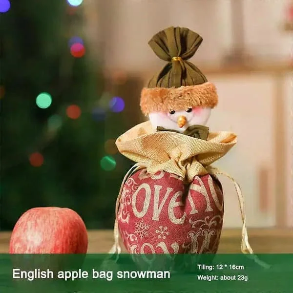 Julklappspåsar Julstrumpa Väska Förpackningslåda Julgodispåse Barn Handhållen Prydnad Julklappspåse