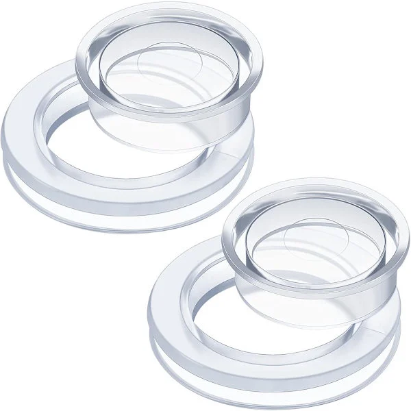 Tomme Silikone Ring til Parasoller med Hætte Transparent Silikone Ring til Parasoller Fortykket Ring og Dækning til Terrasse Have Strand Bord Parasol 