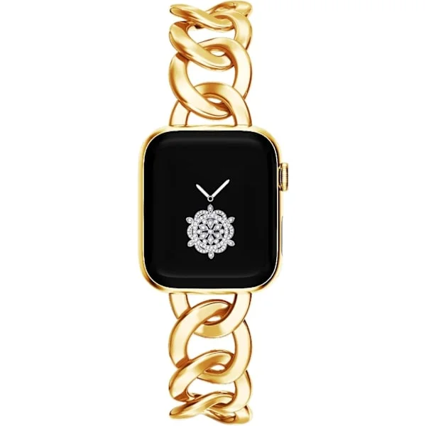 38/40/41mm 42/44/45/49mm Dam Guld Klassisk Kedja Smartwatch Armband Kompatibelt Elegant Ersättningsarmband GULD