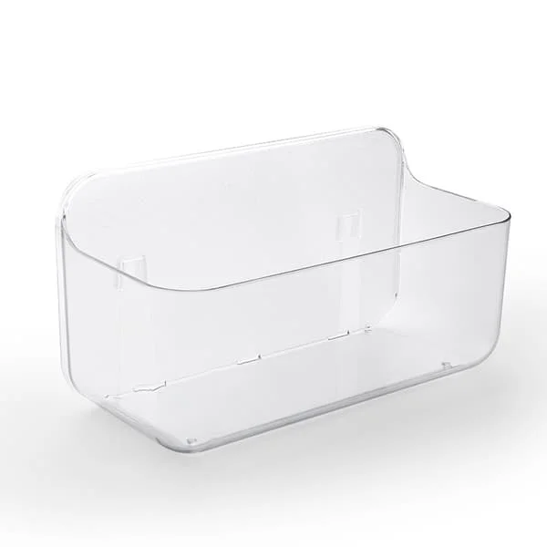 Transparent - lite toalett bad veggstativ veggskap veggmontert kjøkken bad oppbevaringsboks transparent uten perforering toalettskap