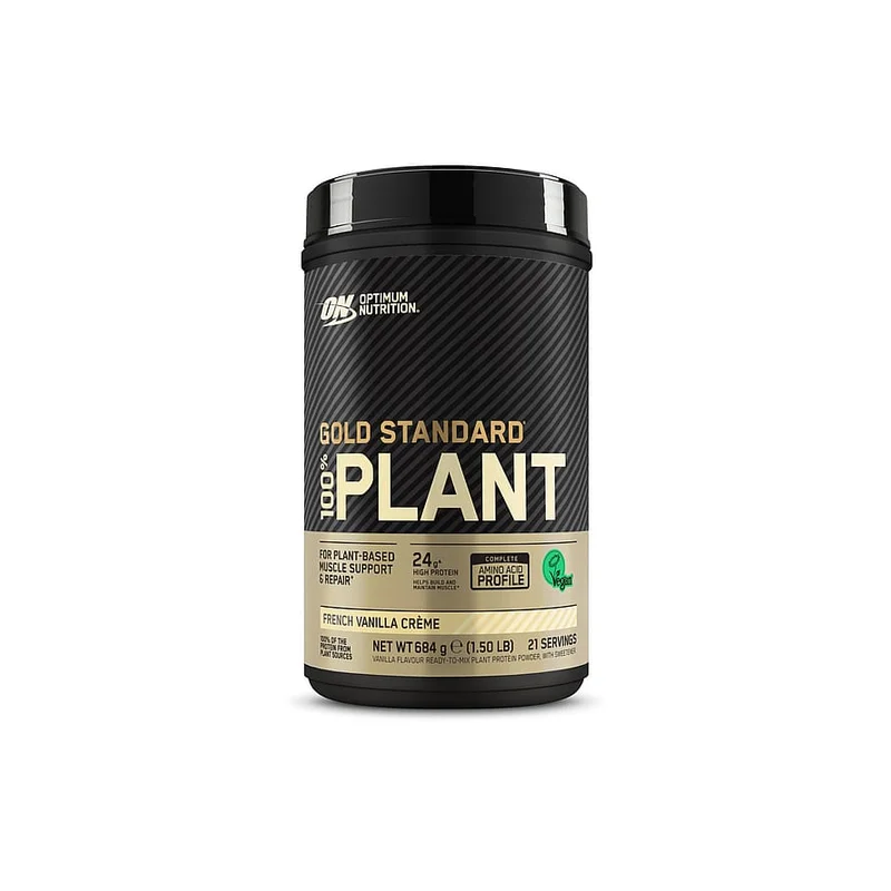 Spar 20% • Køb 2, Optimum Nutrition Gold S 100 Plant Vanilla 684 g, Sport & Velvære, Protein & Energi, Proteinpulver