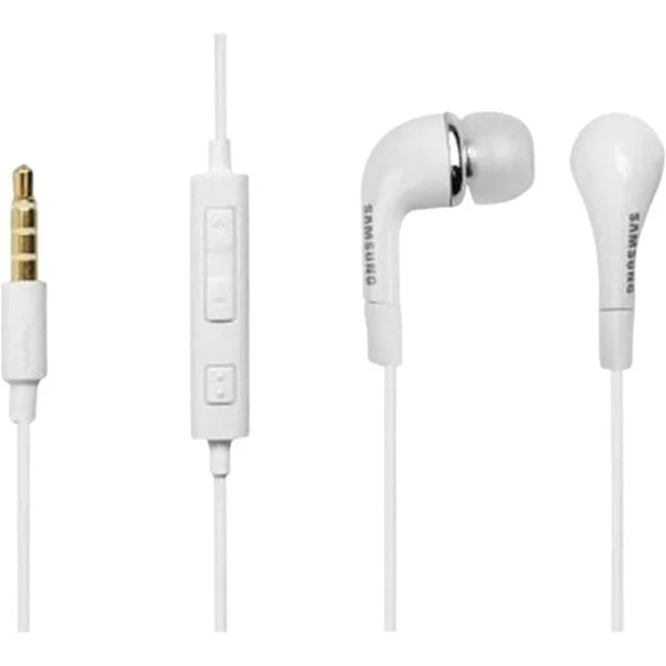 For Samsung EHS64 3.5mm Headphones with Remote - White