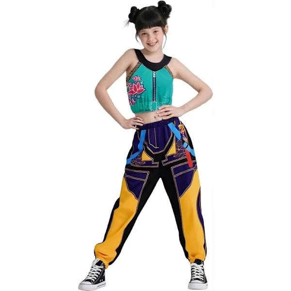 2025 Demon Hunter Kpop Kostyme, Halloween Antrekk for Kvinner og Barn Cosplay 160cm, Rumi Mira Zoey Fancy Kjole
