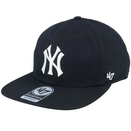 47 Brand - MLB - Black - snapback - Cap - New York Yankees Linscott Captain Rl Black/White Snapback - Hatstore
