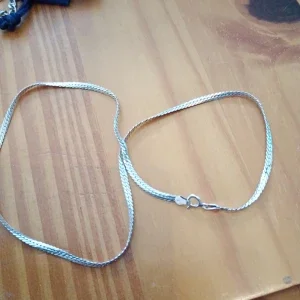 Halsband silver 925 mönstrad.
