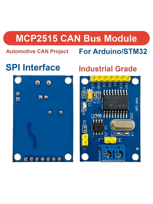 AliExpress - MCP2515 CAN-Bus-Modul TJA1050 SPI-Schnittstellenempfänger Hochgeschwindigkeits-Industriequalität für Arduino für STM32 für 51 MCU 