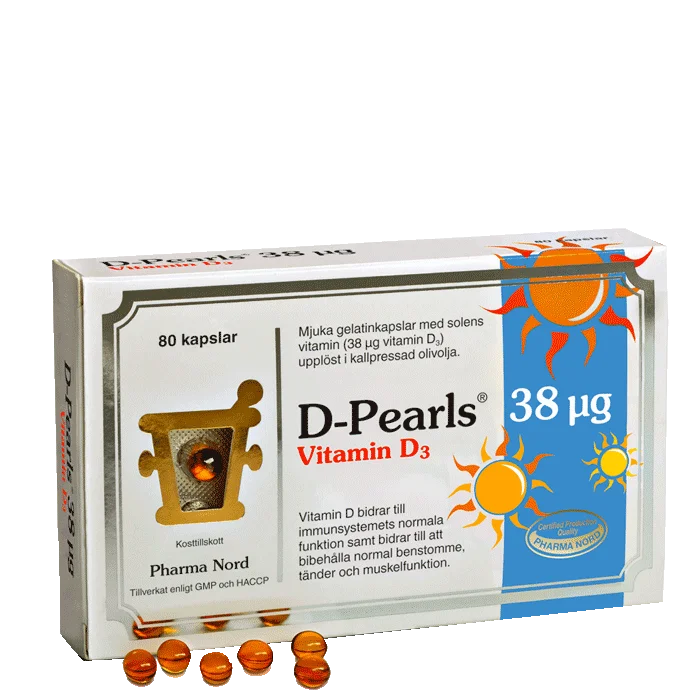 Pharma Nord D-Pearls Vitamin D3 80 kapslar