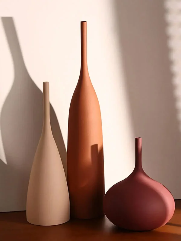 AliExpress - Vase décoratif en porcelaine, vase floral, arrangement de fleurs, minimalisme, ornement, décoration pour la maison, chambre à coucher, 