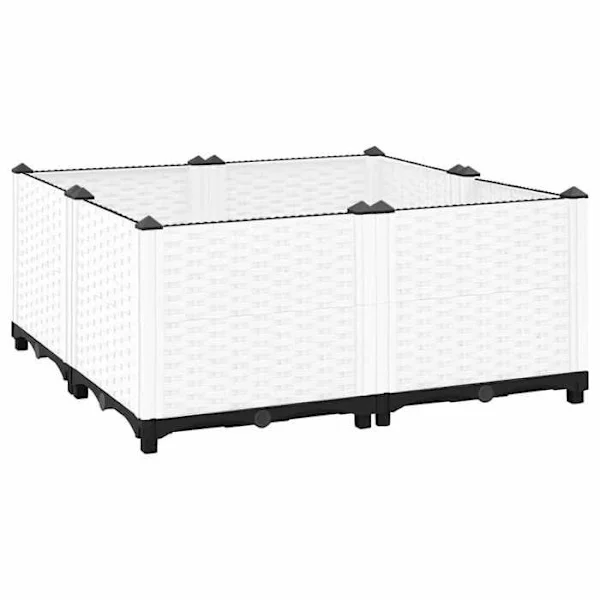 Höjd säng - Exklusivt hus - 80 x 80 x 38 cm - Polypropen - Rattanutseende