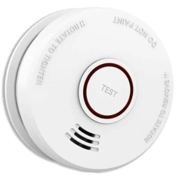 pakke røykvarsler brannalarm 9V batteridrevet fotoelektrisk sensor røykvarsler enkel å installere med hørbar varsellampe