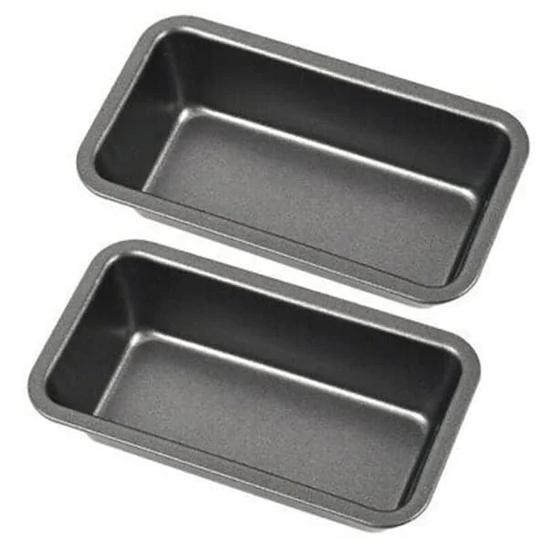 2 stk. Brødforme til Bagning Non-stick Kulstofstål Brødform Bakke Toastform Kageform Limpe Bagværk Toast Bo