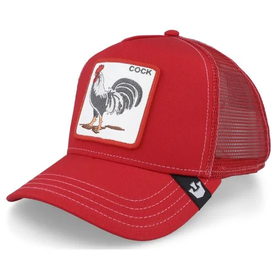 Goorin Bros. - The Cock Red Trucker Trucker Red Cap - @ Hatstore