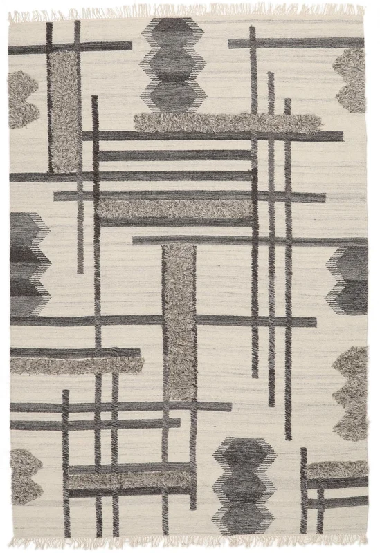 Cindy 200X300 Cream Beige/Light Brown Wool Rug