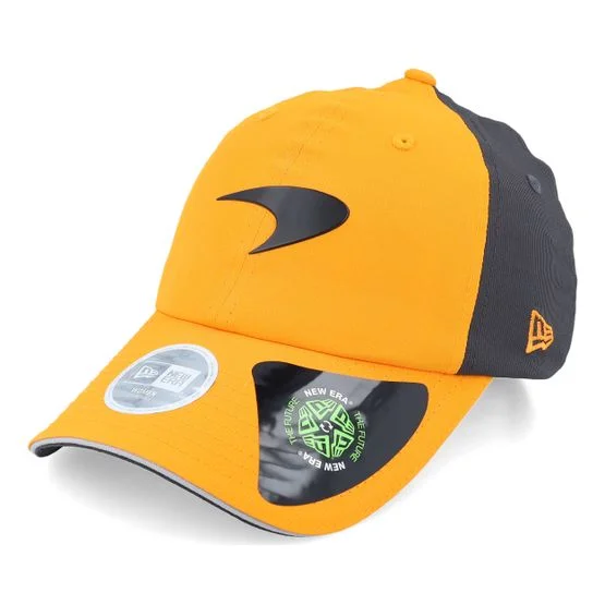 New Era - Motor Orange unconstructed Cap - McLaren F1 25 Women Team Open Back Orange/Grey Dad Cap / Unconstructed @ Hatstore
