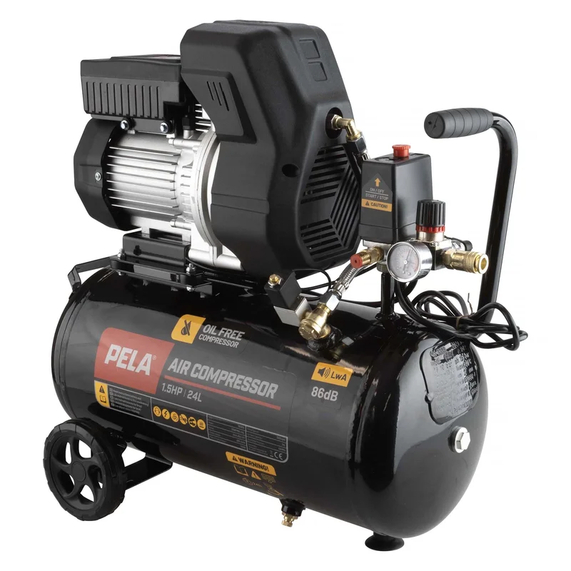 PELA 565958 Kompressor 1,5HK, 24L, oljefri, Verkstad & fordon