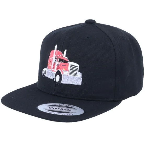 Kiddo Cap - Svart snapback Caps - Semi Truck Black Snapback @ Hatstore