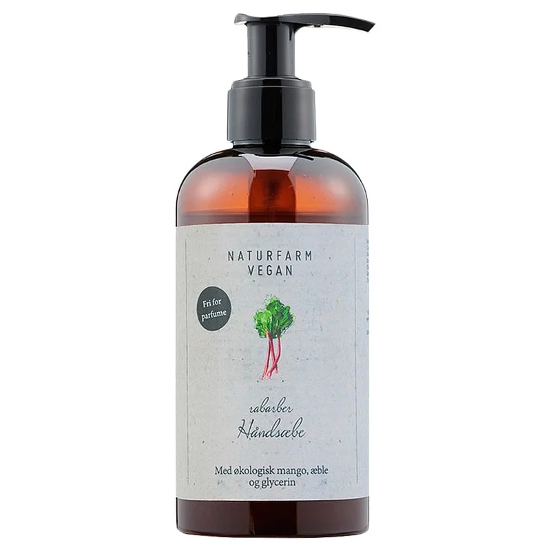 Naturfarm Vegan Rabarber Håndsæbe 250 ml, Hudpleje, Håndpleje, Håndsæbe