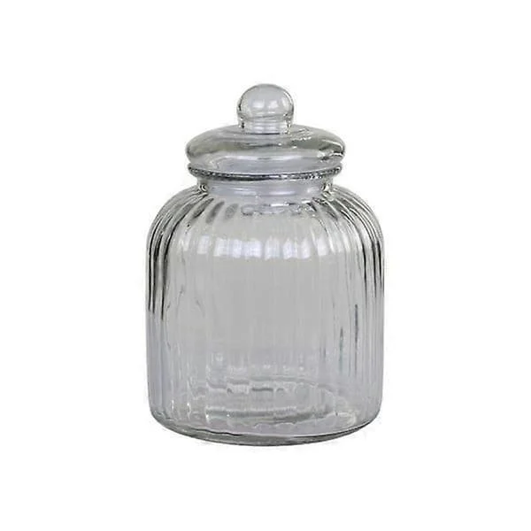 Stor glasskrukke med lokk - Flere størrelser Chic Antique Transparent H26/Ø17.5 356cl