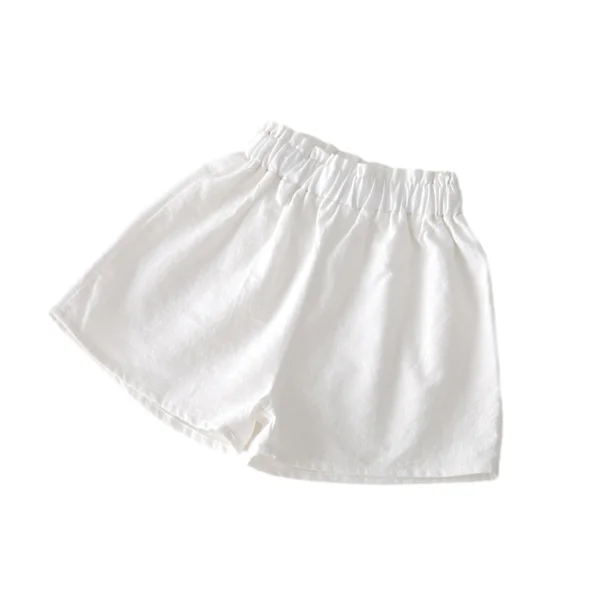 Tjejer Härliga shorts med elastisk midja Byxor Causal Bekväma korta byxor för inomhus utomhus