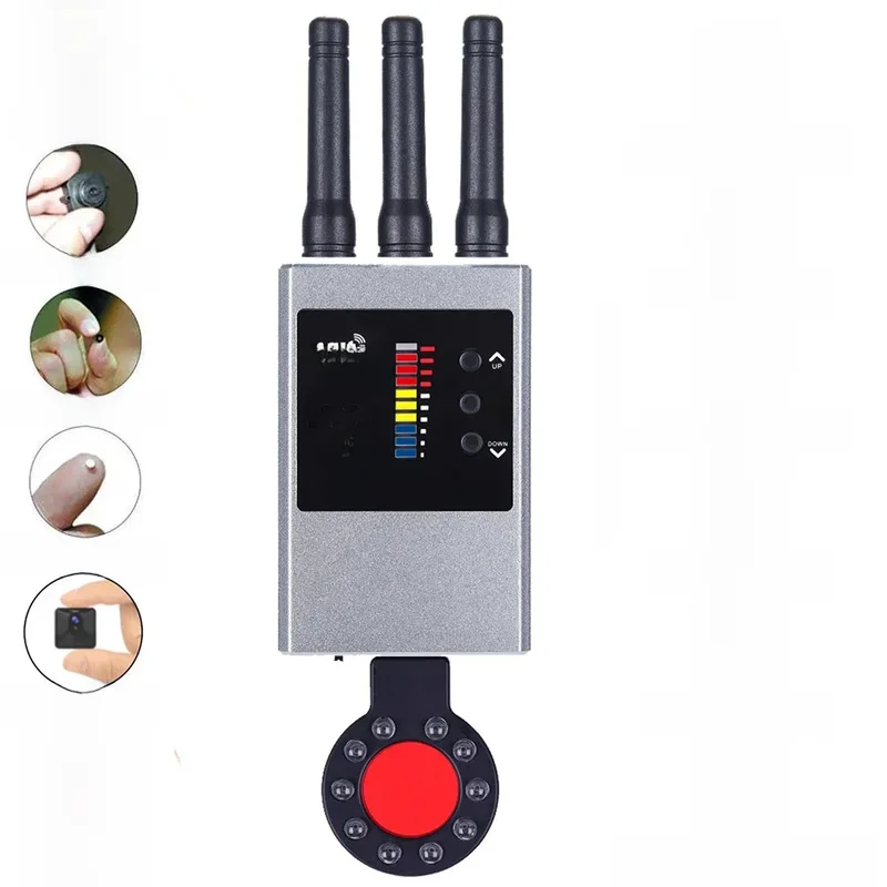 AliExpress - Wireless RF Signal Detektor Bug GSM Audio GPS Tracker Mini Kamera Finder Kamera IR Scannen AI Standby Automatische Erkennung G638W