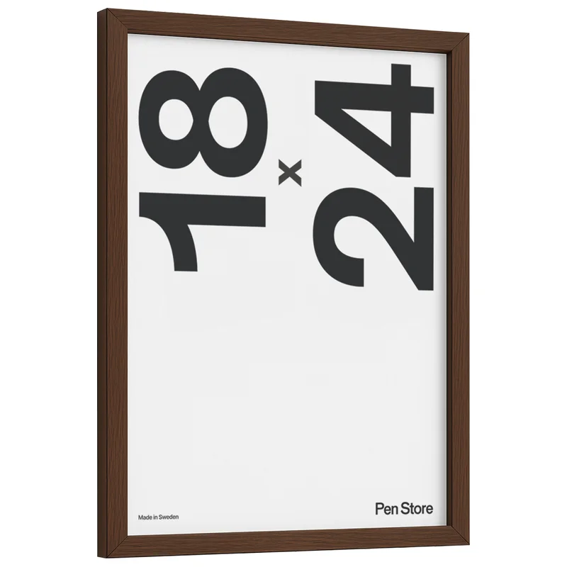Wooden Frame Walnut Finish 18x24 cm