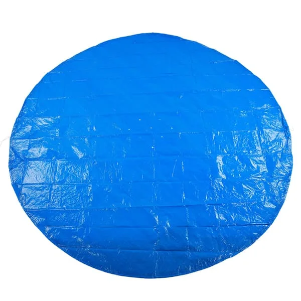 Rund form PE Vanntett Regn Støvtett Bassengdeksel Beskyttelsesduk Tilbehør 210cm Diameter