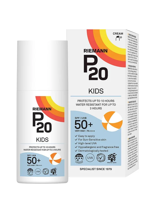 Spar 25% • Køb 2, P20 Riemann Solcreme Kids SPF 50+ 200 ml, Hudpleje, Solcreme, Solcreme Til Børn