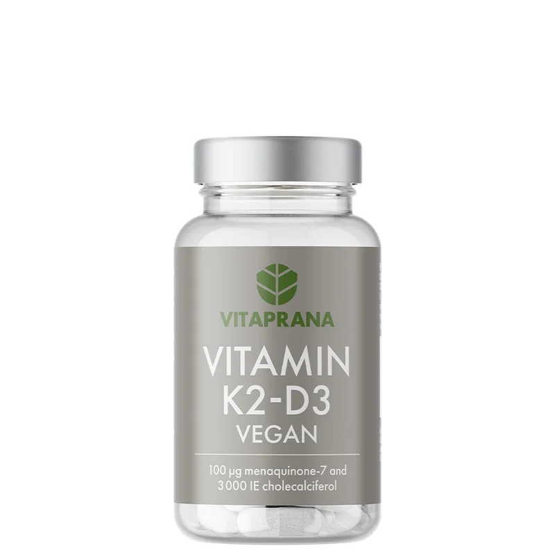 D-vitamin Vitaprana Vitamin K2 + D3 Vegan 110 kapsler - Bodyman.dk
